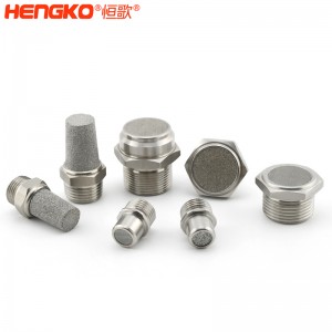 不銹鋼燒結降噪消音器_消音器耐高溫流量大，應用于空壓機排氣
