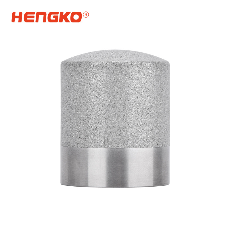 無(wú)縫一體耐高溫耐腐蝕透氣微孔螺紋316L不銹鋼燒結(jié)保護(hù)罩28.5*H42